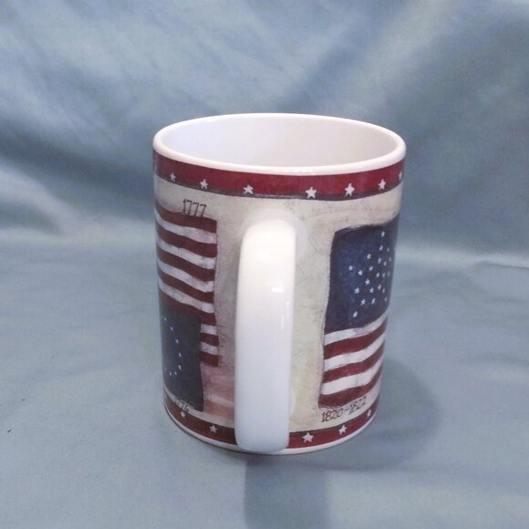 Vintage Lang & Wise "Old Glory" Coffee Mug-1998-SSB #9 - Picture 2 of 7